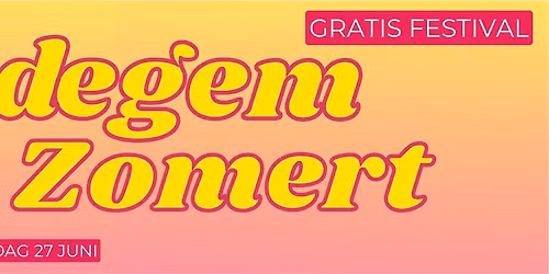Edegem Zomert 2026 - 26 & 27 juni - Gemeenteplein Edegem