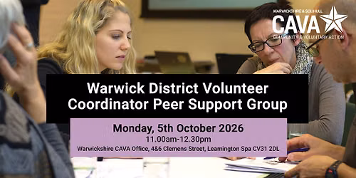 Warwick District Volunteer Coordinator Peer Support Group