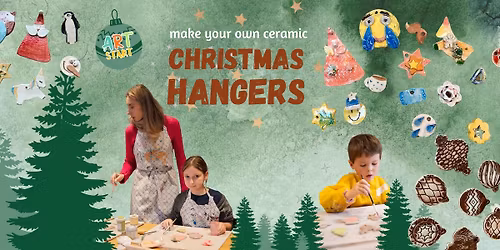 Christmas ornaments making workshop from clay for kids 3+ and parents in Haarlem