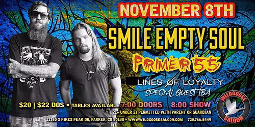 Silhouettes & Mayhem Tour w\/ Smile Empty Soul & Primer 55\/Lines of Loyalty 