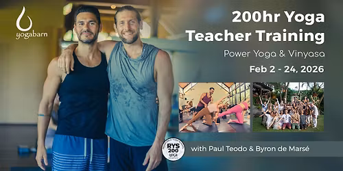 YTT | Elements of Power Yoga 200hr | February 2 - 24, 2026 | Paul Teodo & Byron de Mars\u00e9