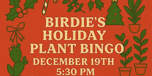 Holiday Plant Bingo