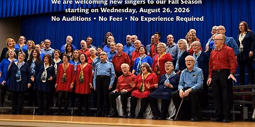 Join Stampede City Mixed Chorus in our Fall and Christmas Season FREE!