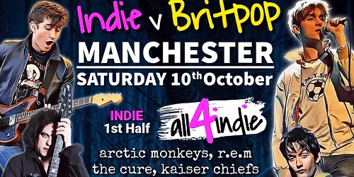 INDIE v BRITPOP Double Headliner: all4indie v Britpop United LIVE @ Lion\u2019s Den