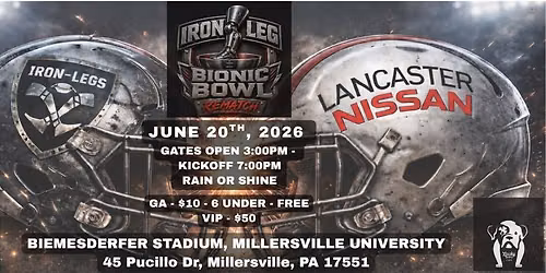 Iron Leg Bionic Bowl Charity Football Game