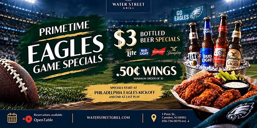 EAGLES GAME DAY ON THE WATERFRONT