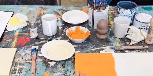 Annie Sloan Paint Workshop, Painted Planter + Herb or Succulent