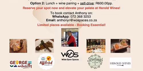 Karoo Food Experience and Wine Pairing Lunch at Herold Wines