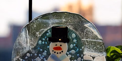 Fused Glass Snow Globe Landscape Workshop with Festive Refreshments