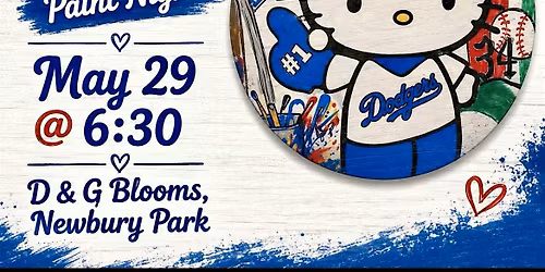 Dodgers x Hello Kitty Door Plaque Paint Night