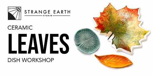 Leaves Plate Ceramic Workshop