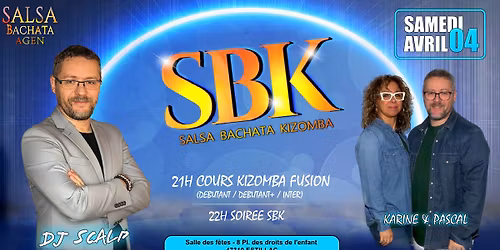 Salsa Bachata Kizomba Agen - Samedi 4 Avril 2026