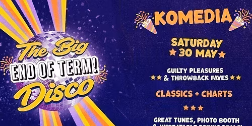\ud83e\udea9THE BIG END OF TERM! DISCO - THROWBACKS AND GUILTY PLEASURES\ud83e\udea9