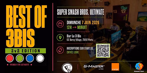 Best of 3Bis \u2013 2v2 Edition : tournoi Super Smash Bros. Ultimate