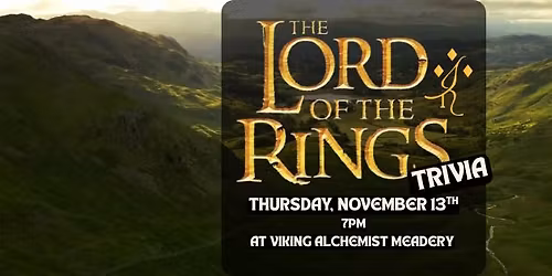 Lord of the Rings TRIVIA! 