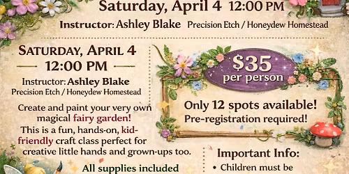 Paint & Create your own Fairy Garden