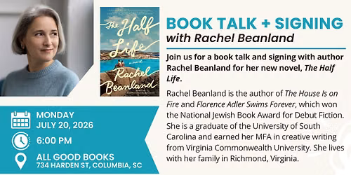 Book Talk + Signing with Rachel Beanland: "The Half Life"