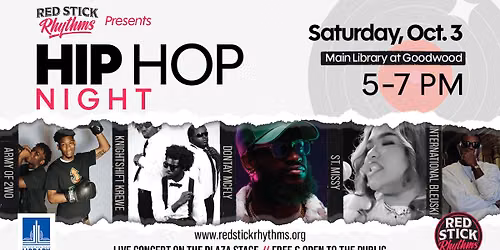 Red Stick Rhythms Presents Hip Hop Night
