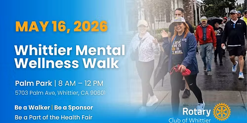 2026 Whittier Mental Wellness Walk