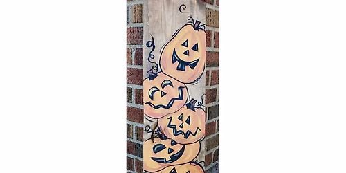 Stacked Jack-O-Lantern Porch Sign Paint & Sip Party!