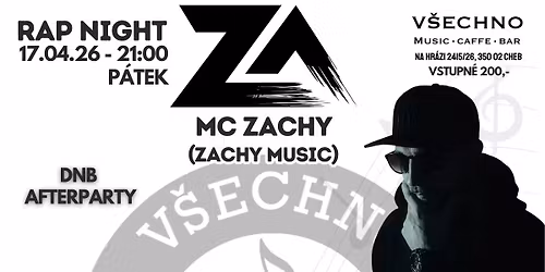 RAP NIGHT w\/ MC ZACHY (DNB afterparty)
