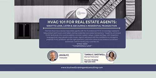 HVAC 101 For Real Estate Agents: What to Look, Listen & Ask