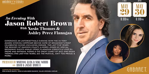ason Robert Brown with Broadway's Nasia Thomas & Ashley P\u00e9rez Flanagan