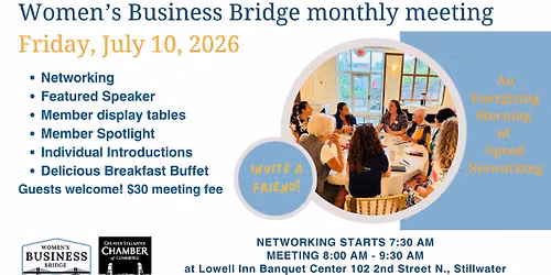 WBB monthly meeting: An Energizing Morning of Speed Networking