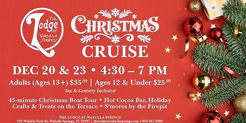 Wakulla Springs Christmas Cruise & Holiday Celebration