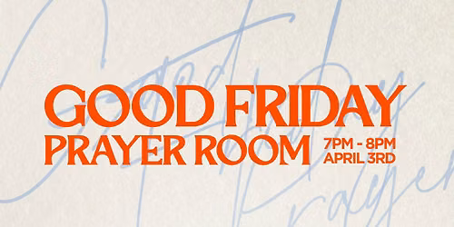 Good Friday Prayer Room