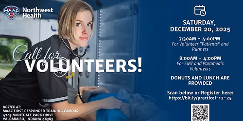 Volunteers for EMT Practical Exam