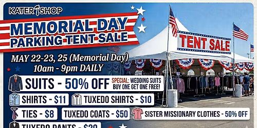 Memorial Day Tent Sale