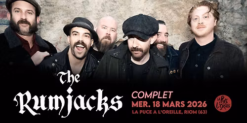 COMPLET : THE RUMJACKS + Windose | La Puce a L'Oreille, Riom (63)
