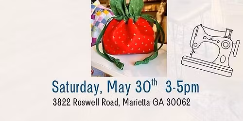 Strawberry Pouch Class at Stitched (Marietta)