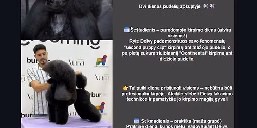Kirpimo seminaras su Deivy Lozano