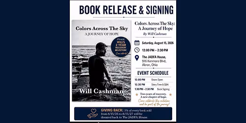 Colors Across The Sky By Will Cashman - Book Release & Signing 
