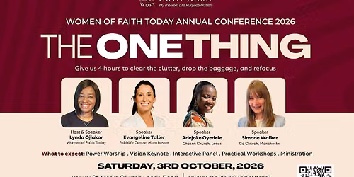 WOMEN OF FAITH TODAY ANNUAL CONFERENCE 2026