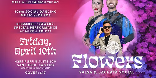 Flowers Salsa & Bachata Social! 4\/10