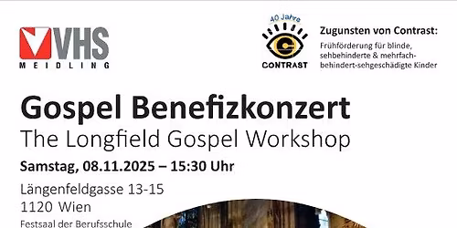 Benefizkonzert CONTRAST - Longfield Gospel Workshop