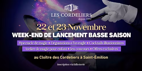 WEEK-END DE LANCEMENT BASSE SAISON