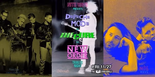 Nite Wave present: The Cure, Depeche Mode & New Order Tribute Night