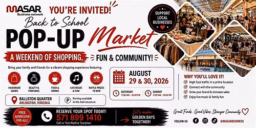 Back To School Multicultural Pop-Up Market