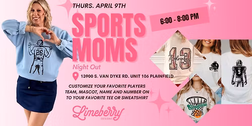 Custom Night for Sports Moms! Make your Personalized Graphic Tee for the Season!
