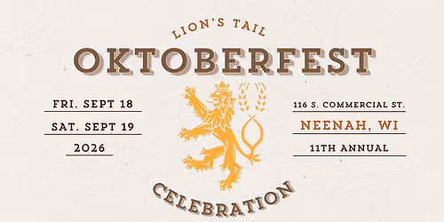 Lion's Tail Oktoberfest 2026!