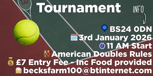 Lympsham Tennis Club New Year Tournament 2026