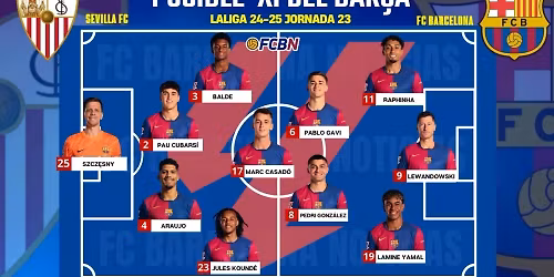FC Barcelona vs Sevilla FC at Estadi Olimpic Lluis Companys
