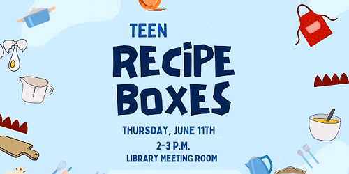 Teen Recipe Boxes