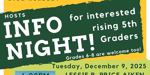 2026-2027 Info Night for Tall Pines STEM Academy