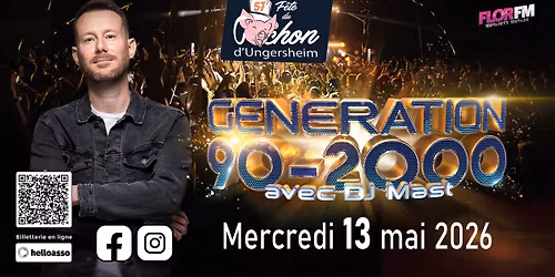 Soir\u00e9e GENERATION 90-2000 avec DJ MAST