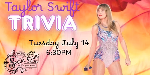Taylor Swift Trivia at Water Street Social Club